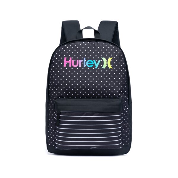 Mochila Hurley Dots Preta e Branca