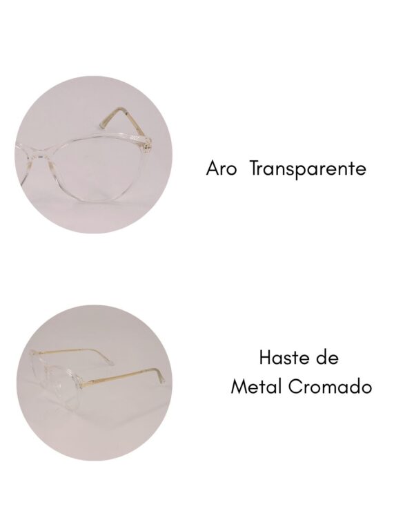 Armação Gatinho Oversize Cristal - Image 12