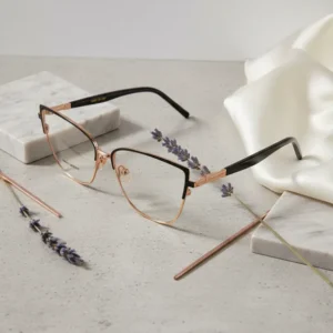 Armação De Óculos Gatinho Jade Metal