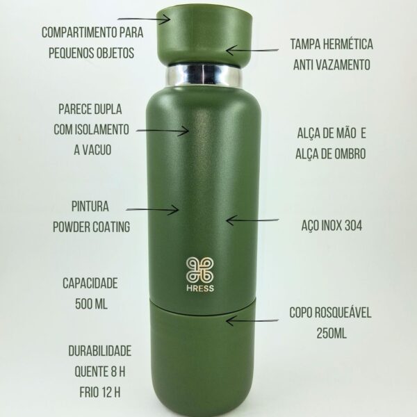 Garrafa Térmica HRESS 500ml Hekla - Image 9