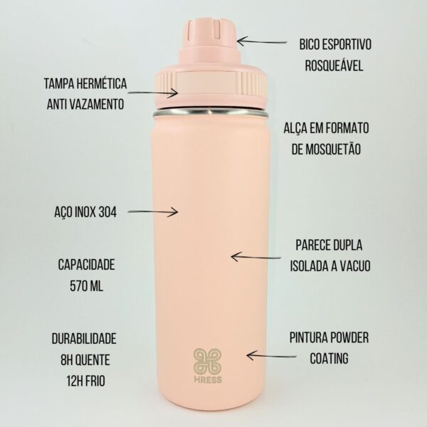Garrafa Térmica HRESS 570ml Keillir - Image 13
