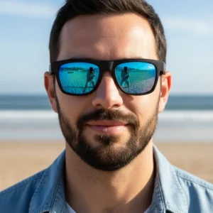 Óculos De Sol Unissex Hress Loop Emborrachado Polarizado Uv400