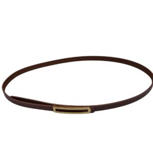 Cinto Fino Sintético com Fivela Retangular